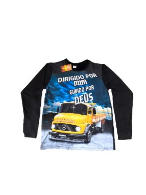 Camiseta com Proteção UV 50+ Dirigido por Mim -  Guiado por Deus